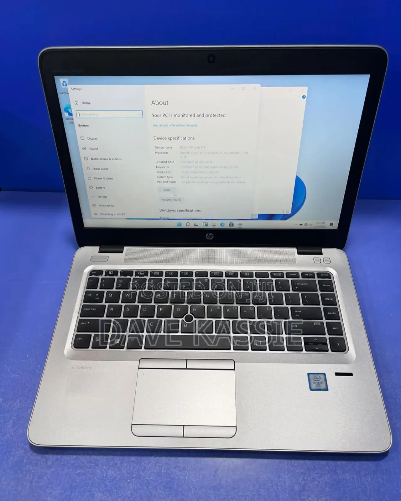 New Laptop HP EliteBook 840 G3 8GB Intel Core I5 HDD 1T