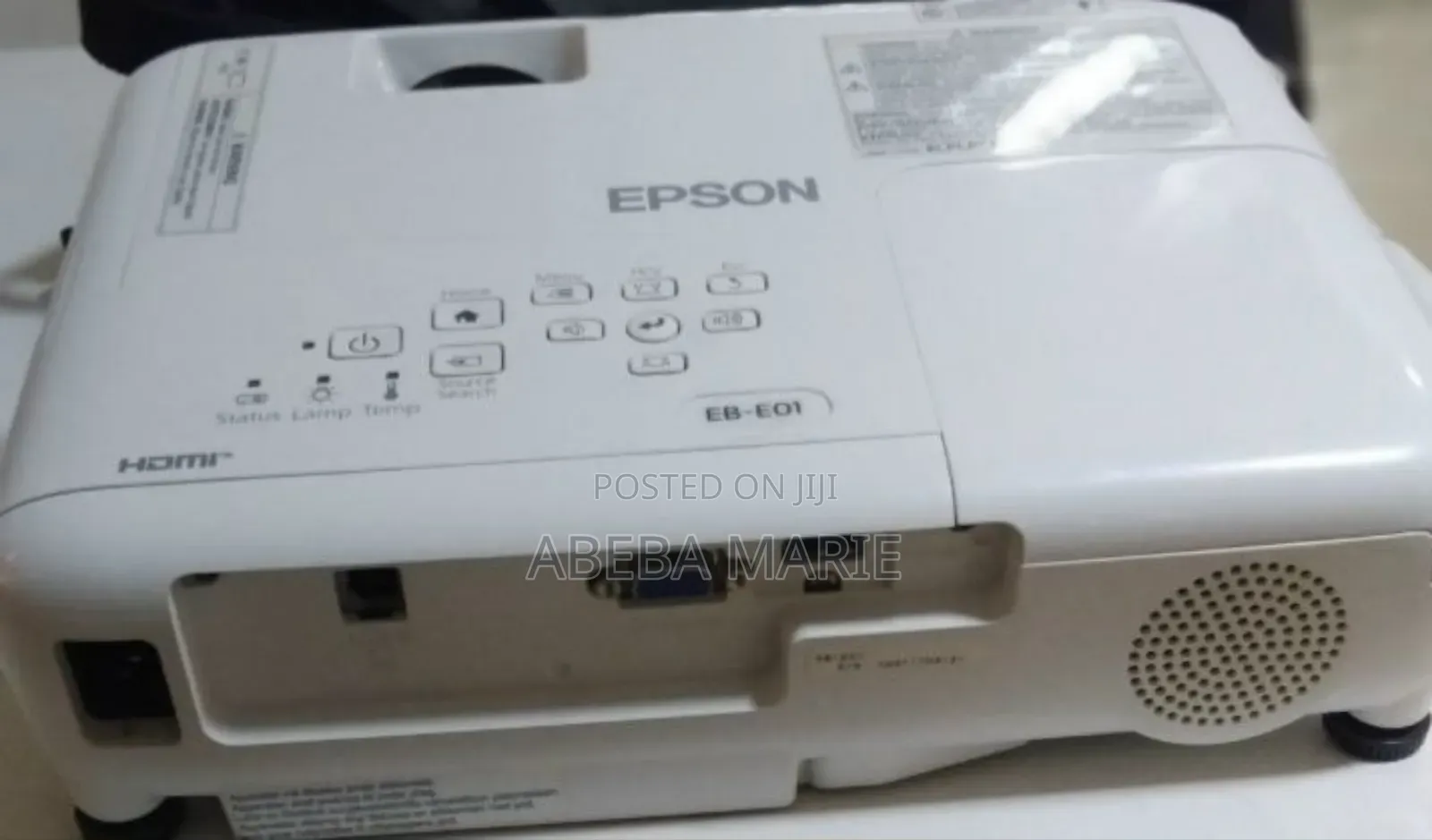 Epson Projector 
Model Name: Eb-E01 
Hardware Interface: