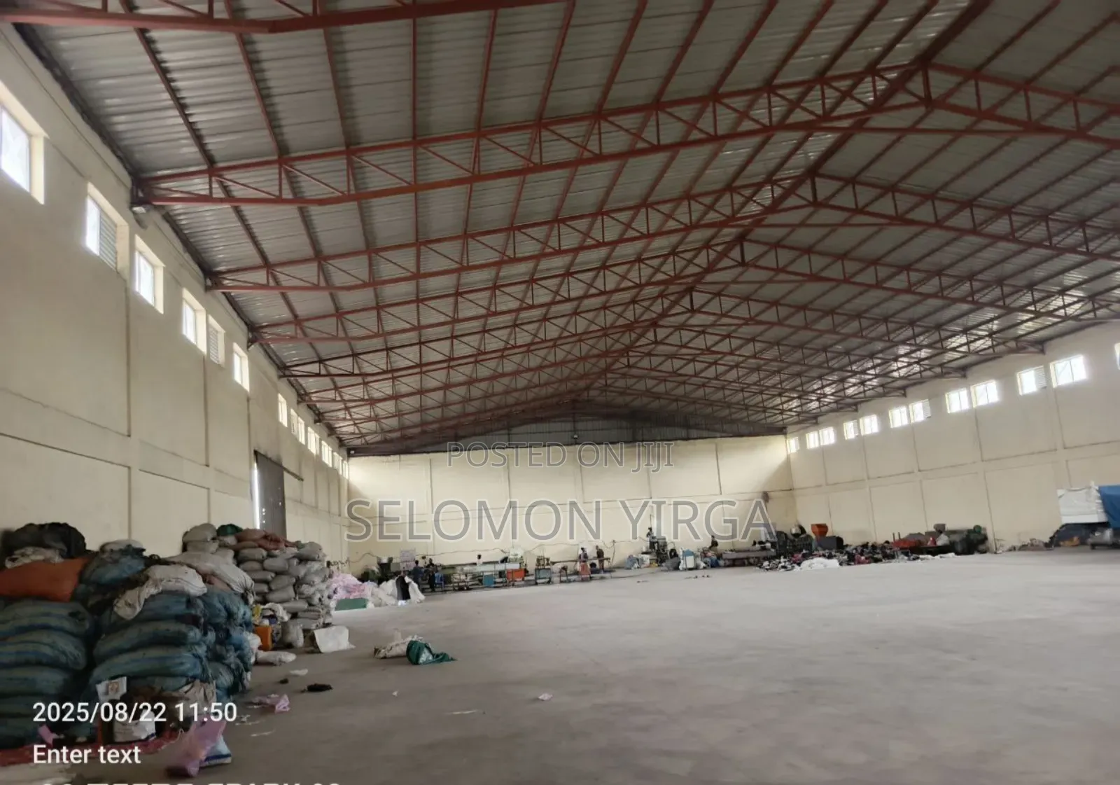 ቃሊቲ አከባቢ የሚከራይ መጋዘን