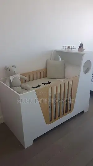 Photo - Modern Wooden Baby Crib