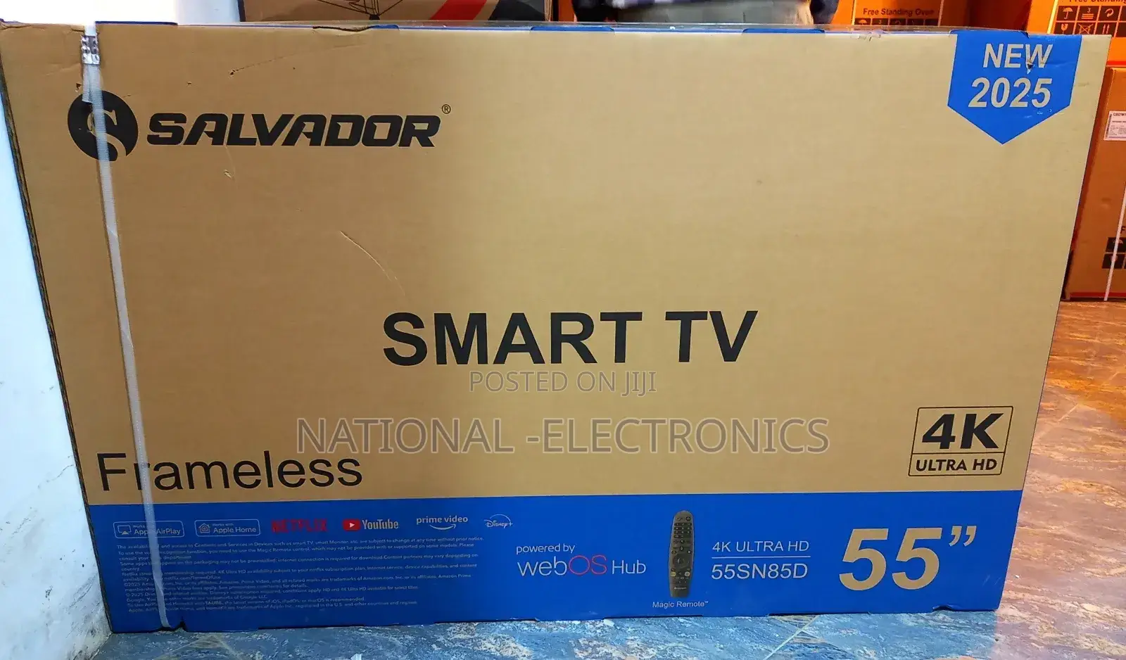 Salvador 55 Inch Tv Smart Ultra Uhd Frameless New 2025 Original Tv