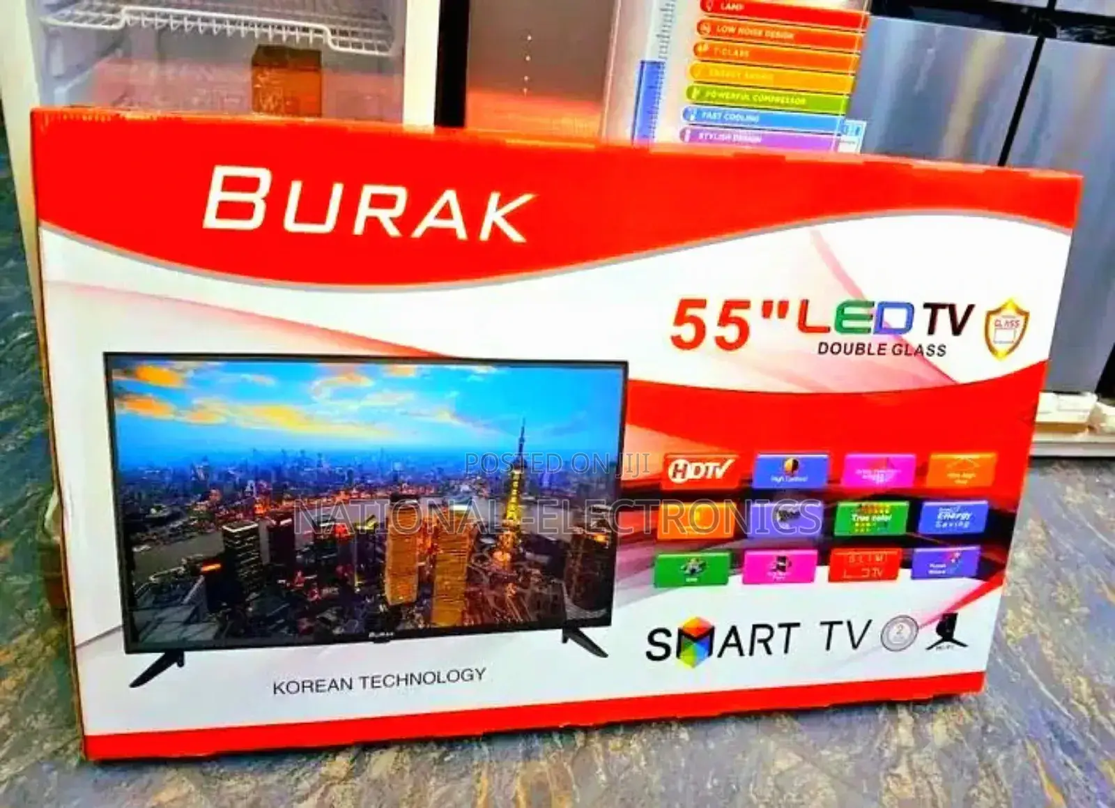 Burak 55 Inch Tv Smart Android New 2025 Tv