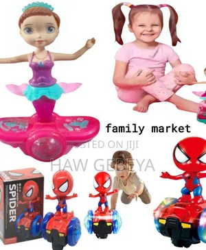 Photo -  360° Rotating Mermaid Toy With Lights, Sound, and Moper Spider Car