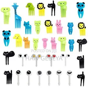 10pcs Food Fruit Fork Picks for Kids