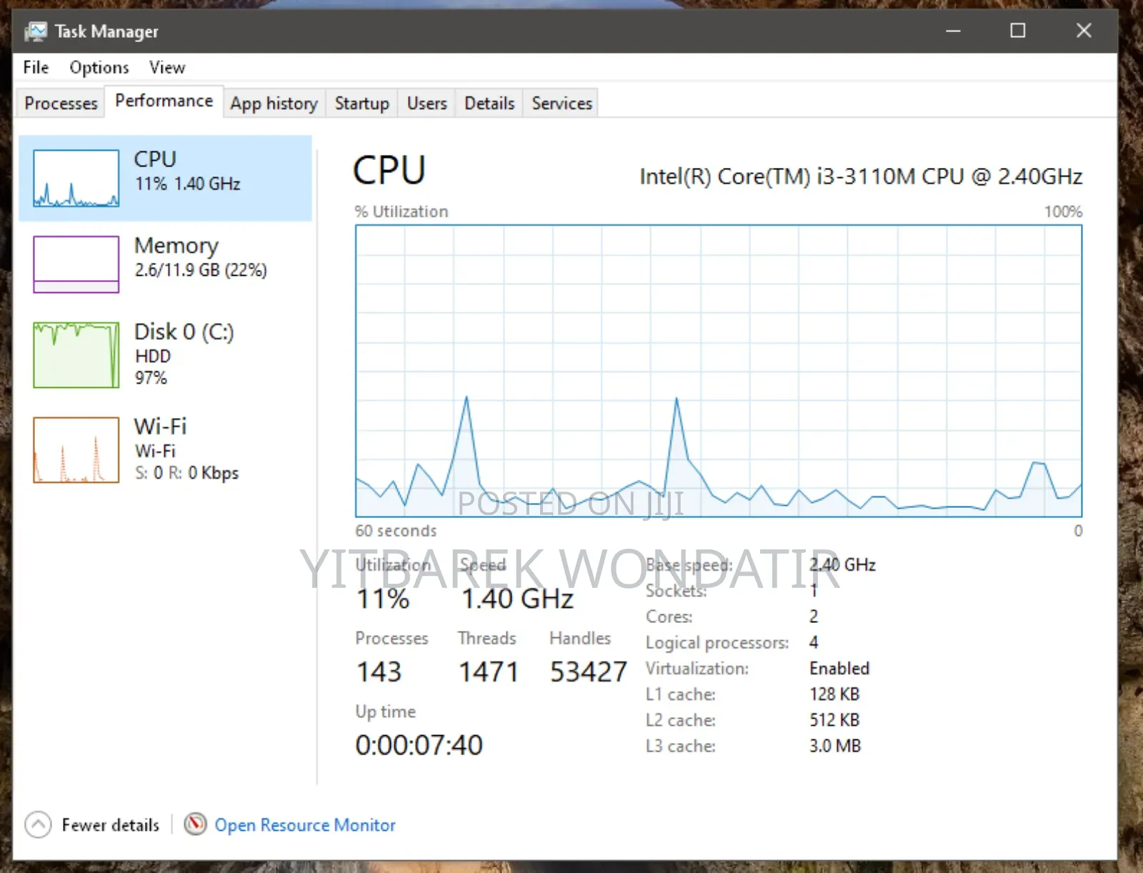Laptop Toshiba C50 12GB Intel Core I3 HDD 500GB
