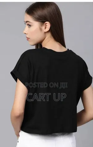 Round Neck Pure Cotton Black Shirt