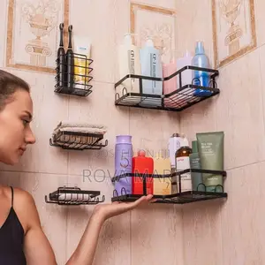 5pcs Stainless Steel Organizing Storage Rack