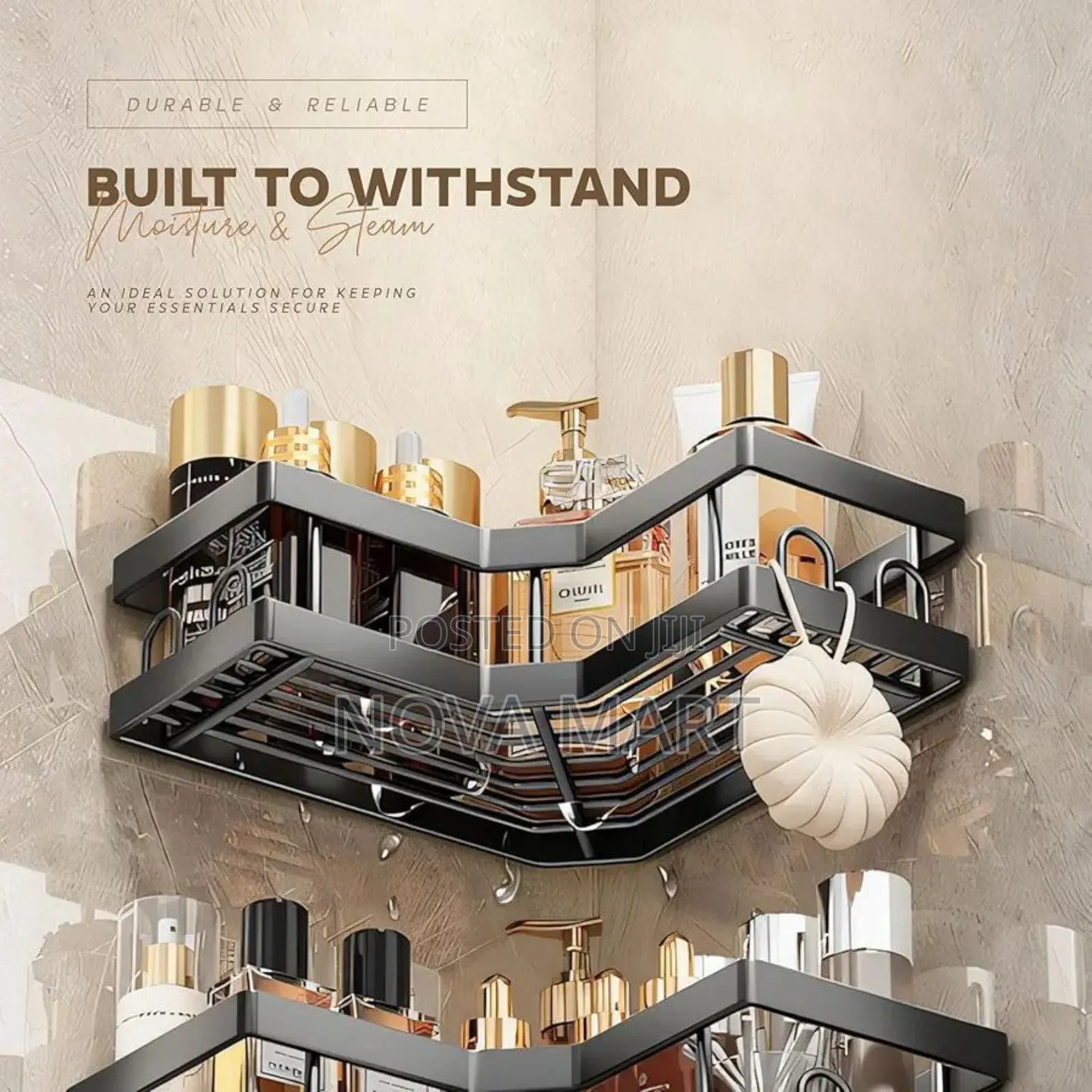 5pcs Stainless Steel Organizing Storage Rack