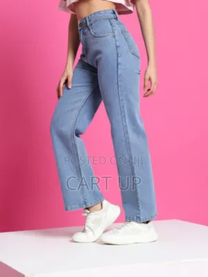 Photo - Flared High Rise Light Blue Jeans