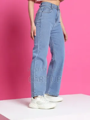 Flared High Rise Light Blue Jeans