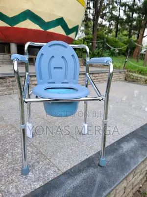 Photo - Commode/Bedside Chair樸৳Toilet Chair∝∂Galvanised Steel ,Max Load 150kg