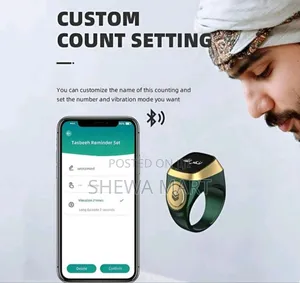 Photo - Electronic Tasbih Finger Counter Oled Digital Finger Counter Muslims