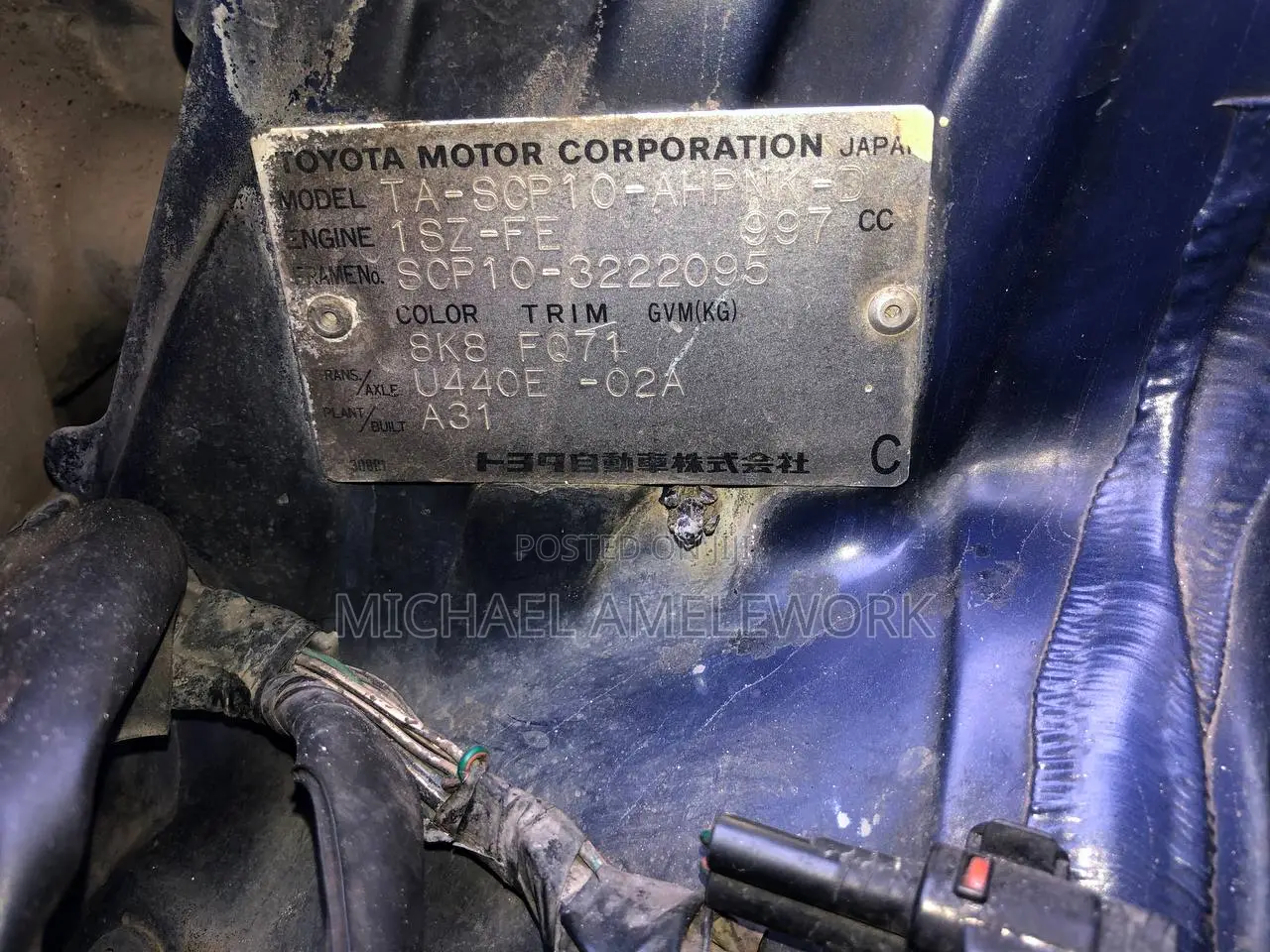 Toyota Vitz 1.0 FWD 5dr 2000 Blue