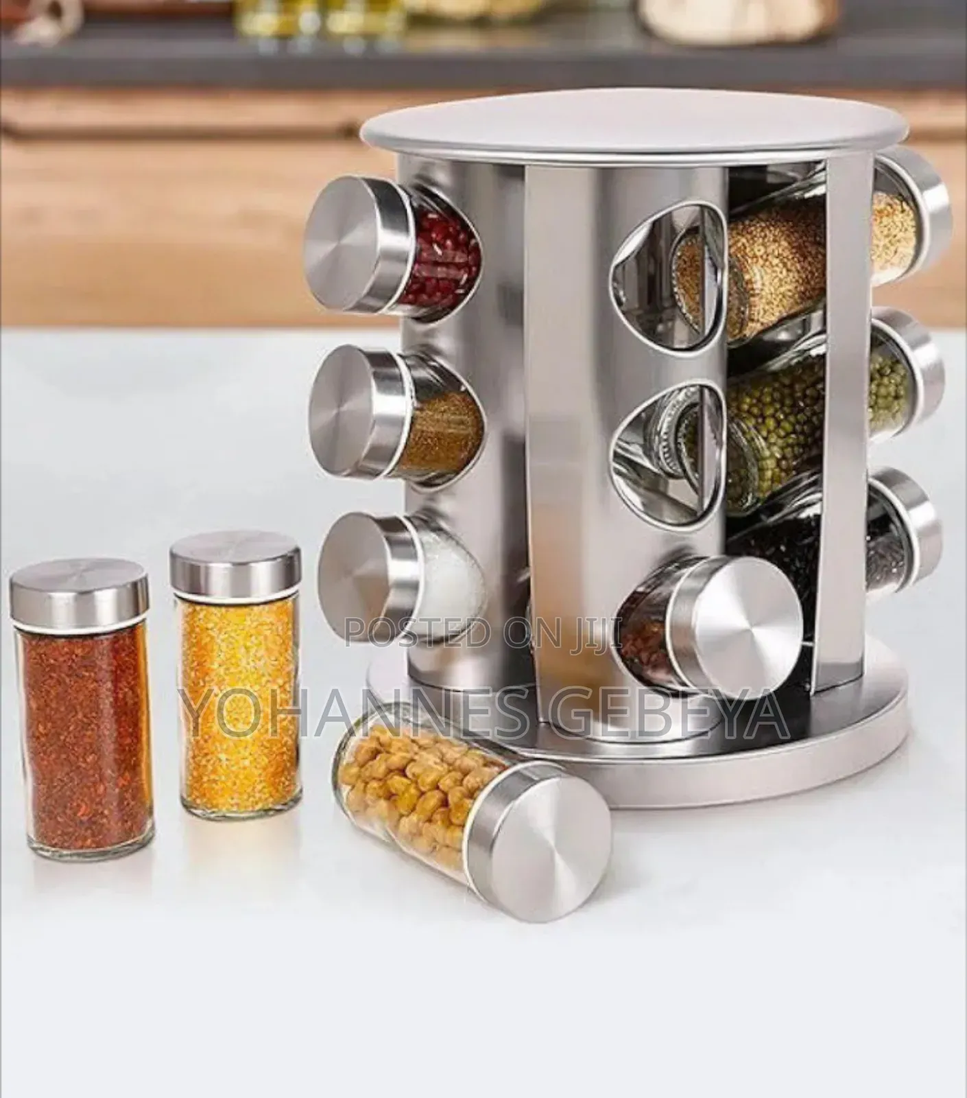 12 Jar Rotating Spice Carousel