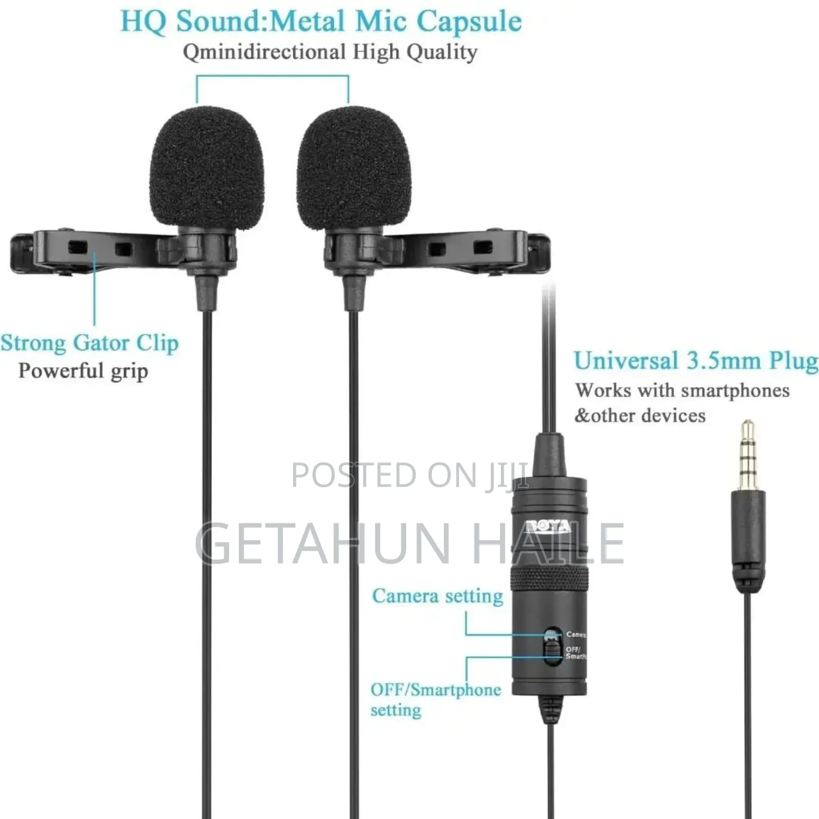 Boya by-M1dm Dual Omini Directional Lavaliere Mic