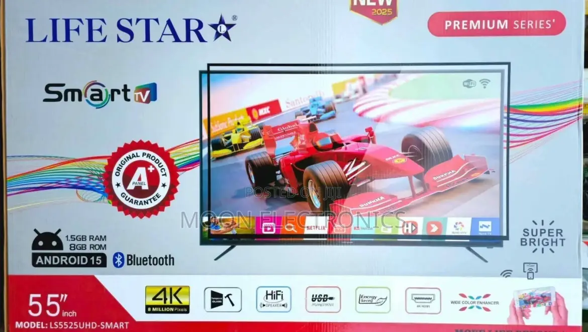 Lifestar 55” Smart Android Tv – Stunning Experience!