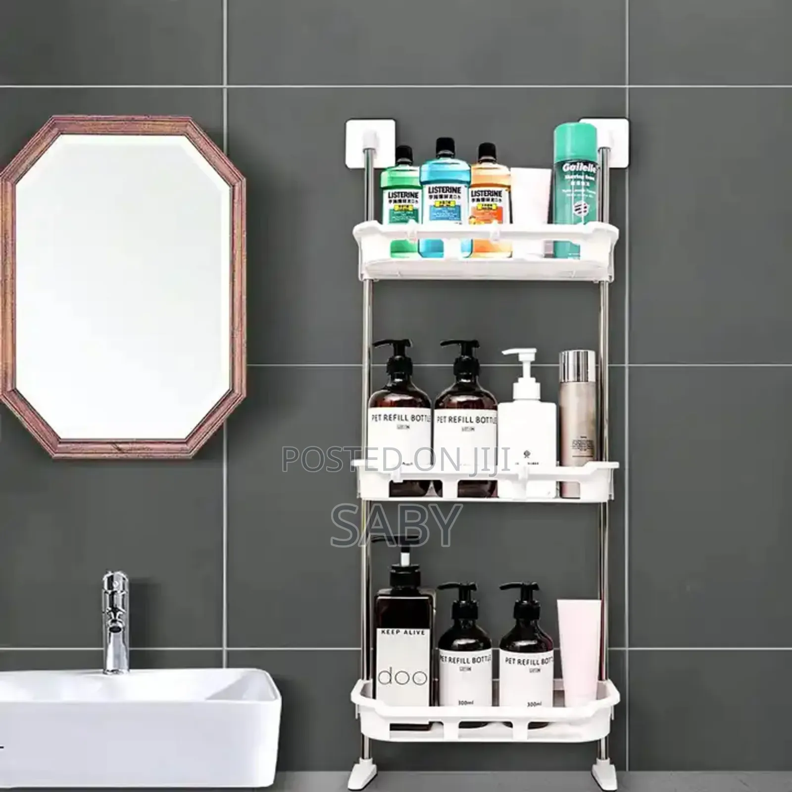 3 Tier Shelf Above the Toilet Tank,Toilet Rack