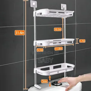 3 Tier Shelf Above the Toilet Tank,Toilet Rack