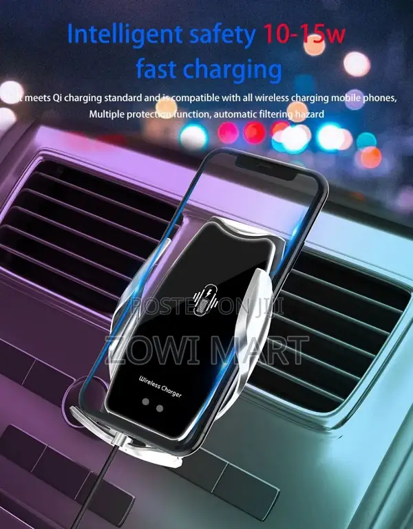 15w Wireless Charging Car Phone Holder