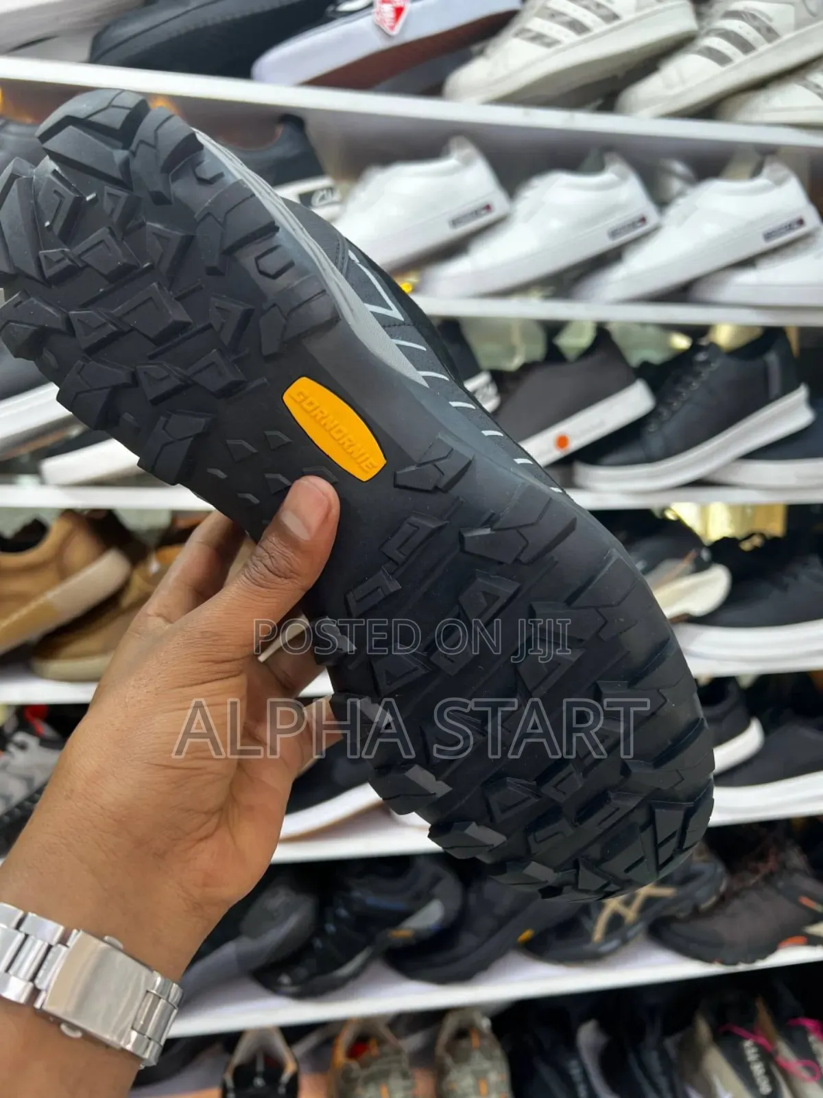 Gorone Mens Hiking Black Water Proof Master Quality Shoes