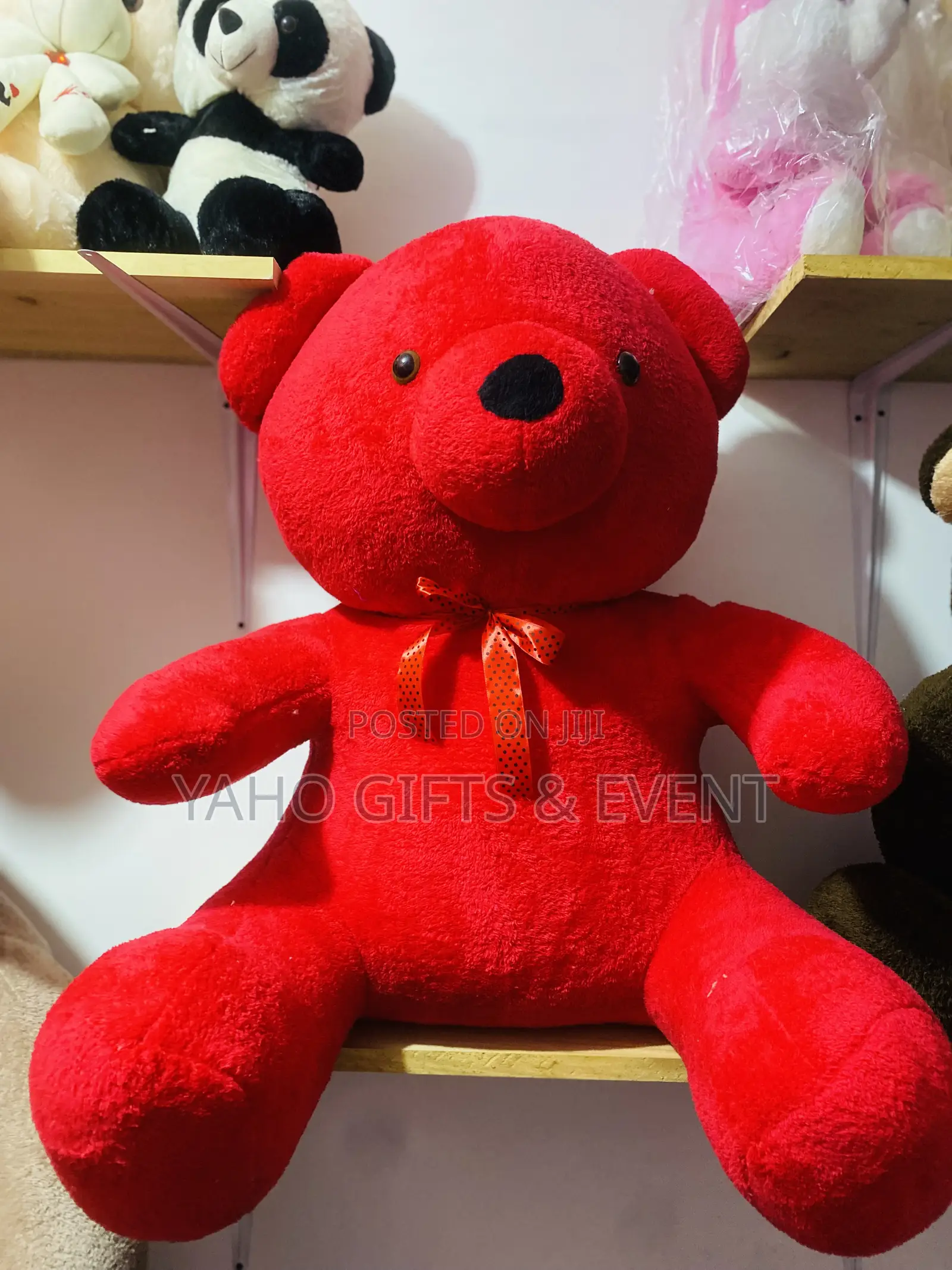Medium Seat Red Teddy Bear