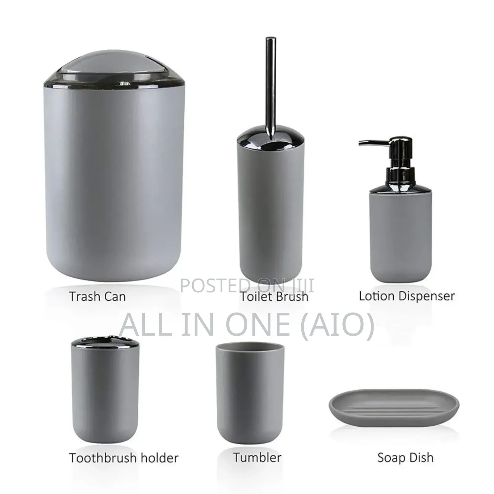 6 Pcs Bathroom Set.