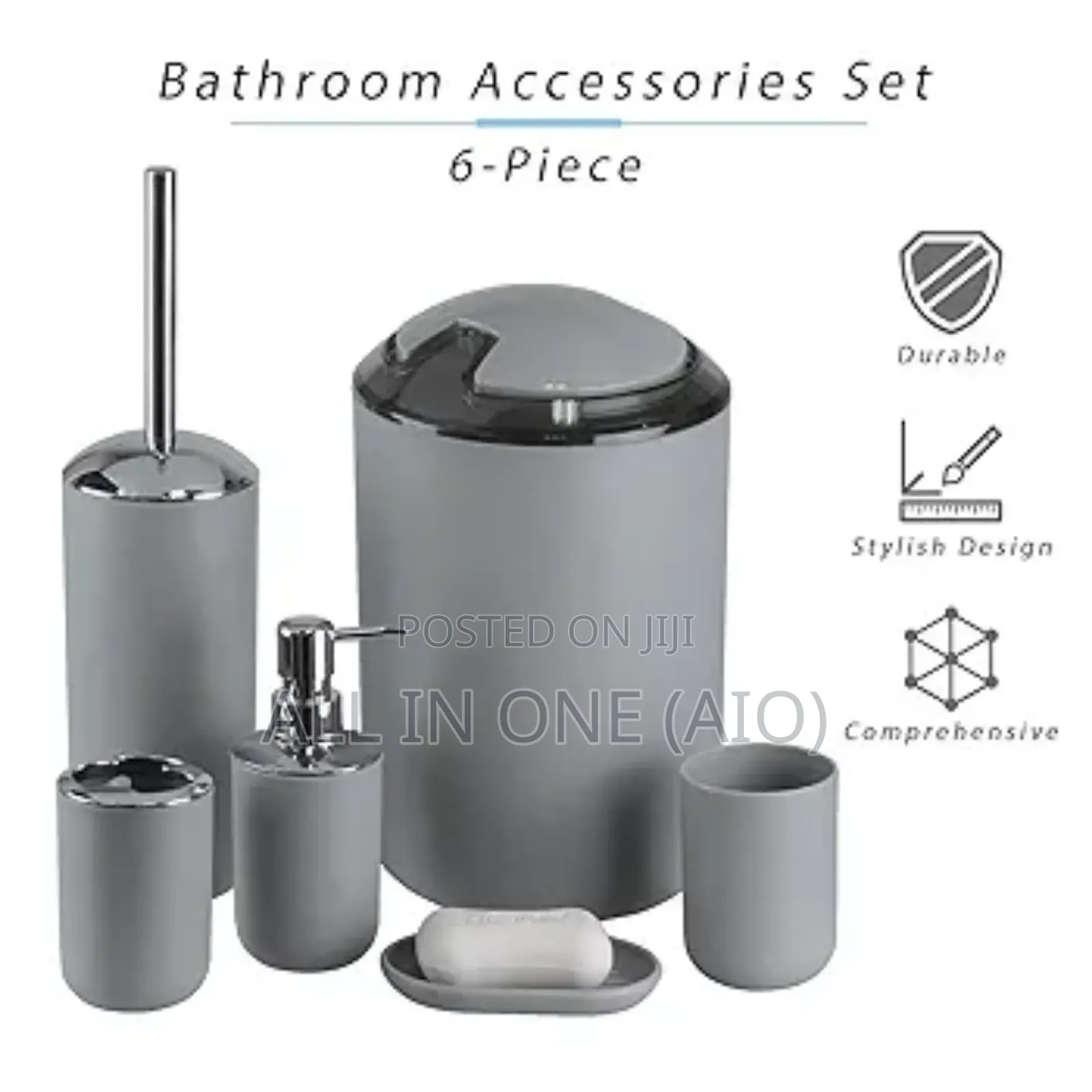 6 Pcs Bathroom Set.