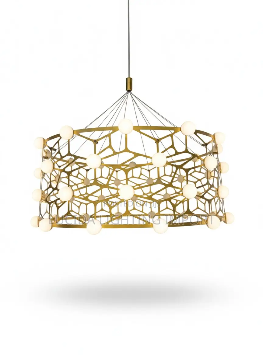 Geometric Basket Chandelier Ceiling Light