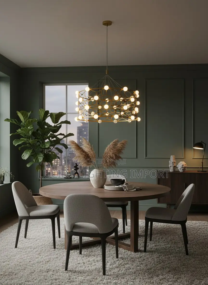 Geometric Basket Chandelier Ceiling Light