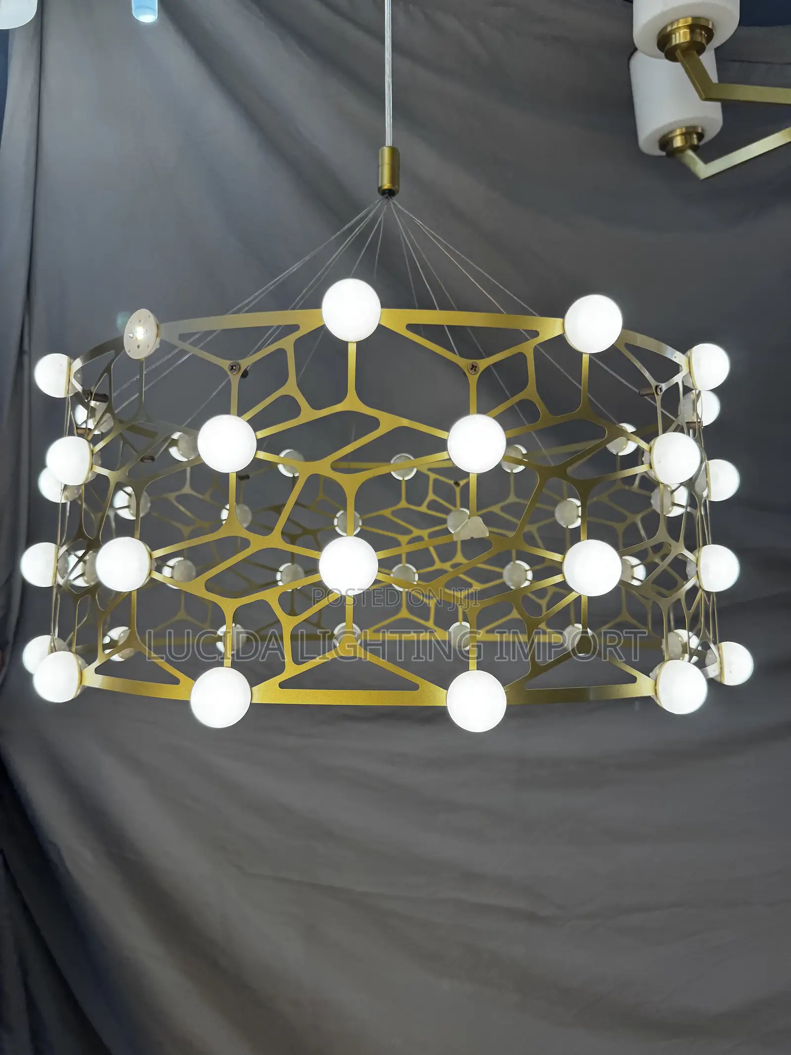 Geometric Basket Chandelier Ceiling Light