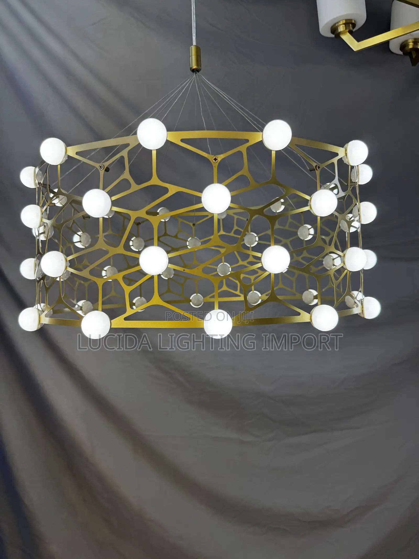 Geometric Basket Chandelier Ceiling Light