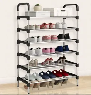 Photo - 6 Layer Adjusable Shoes Rack