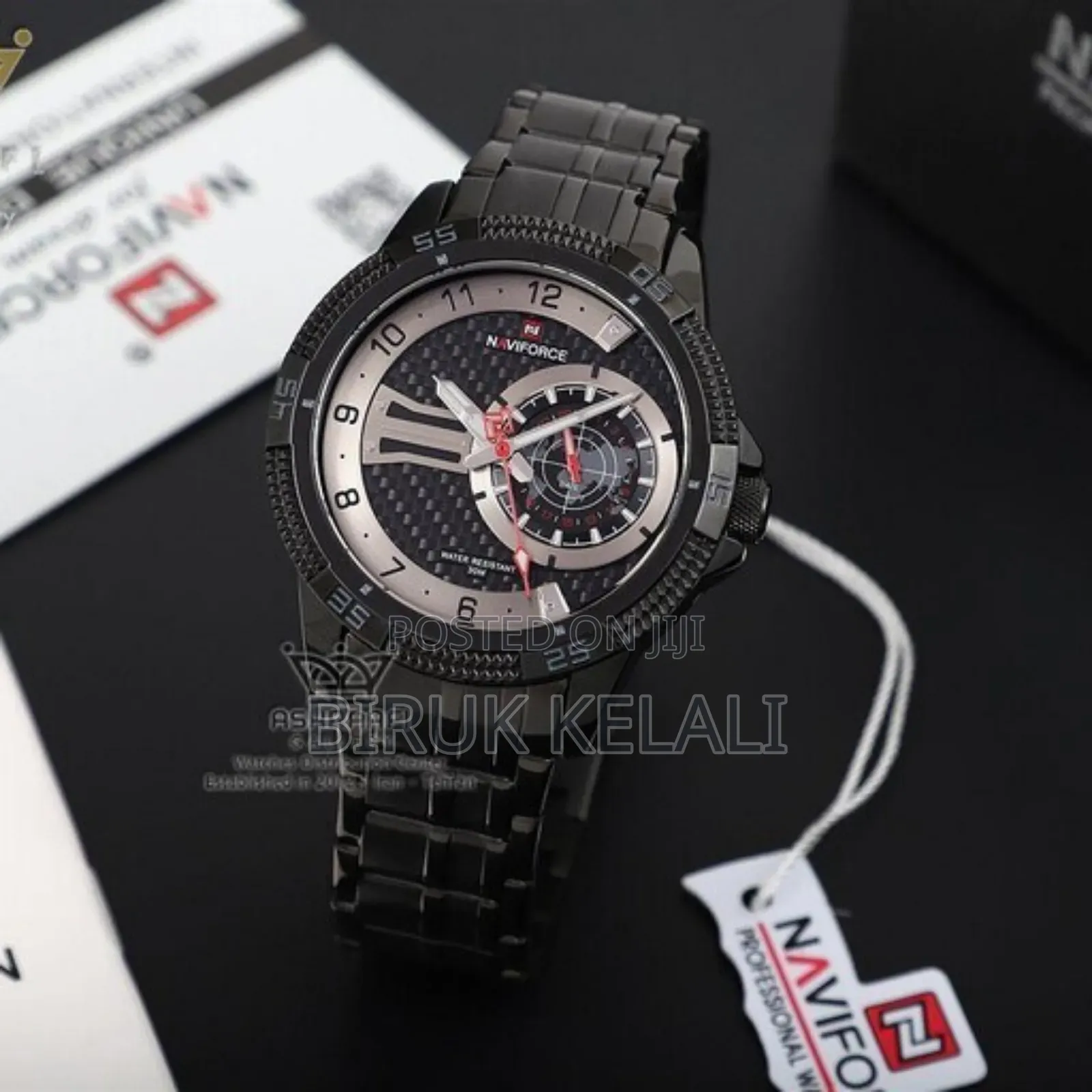 Navi Force Full Black Men's Watch