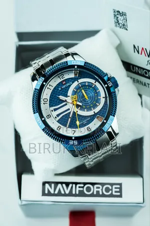Silver Blue Naviforce Men's Watch