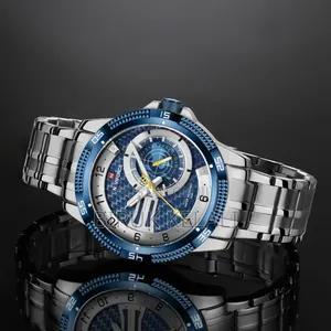 Silver Blue Naviforce Men's Watch
