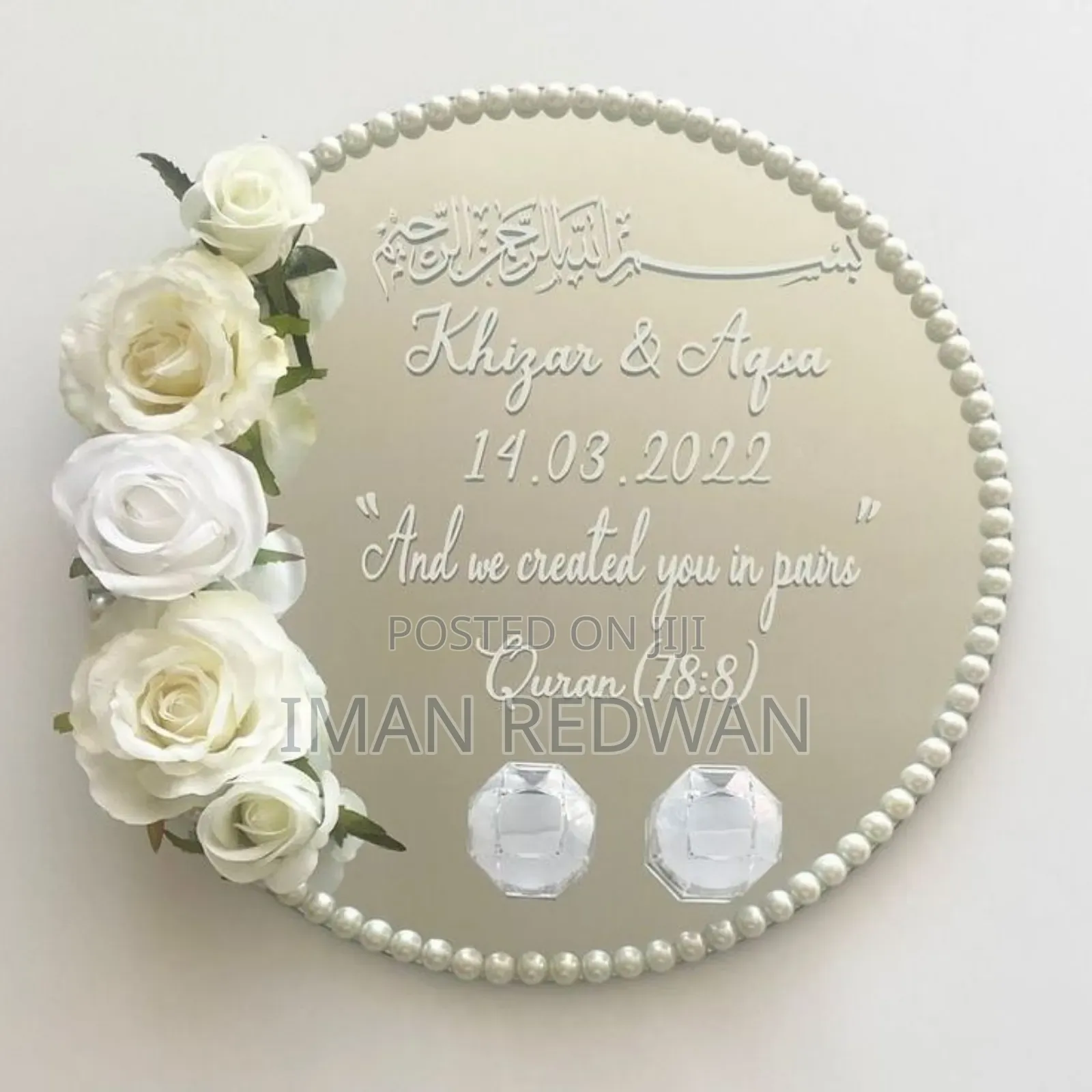 Customized Nikkah Mirror