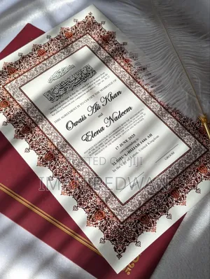 Photo - Wedding Certificate
