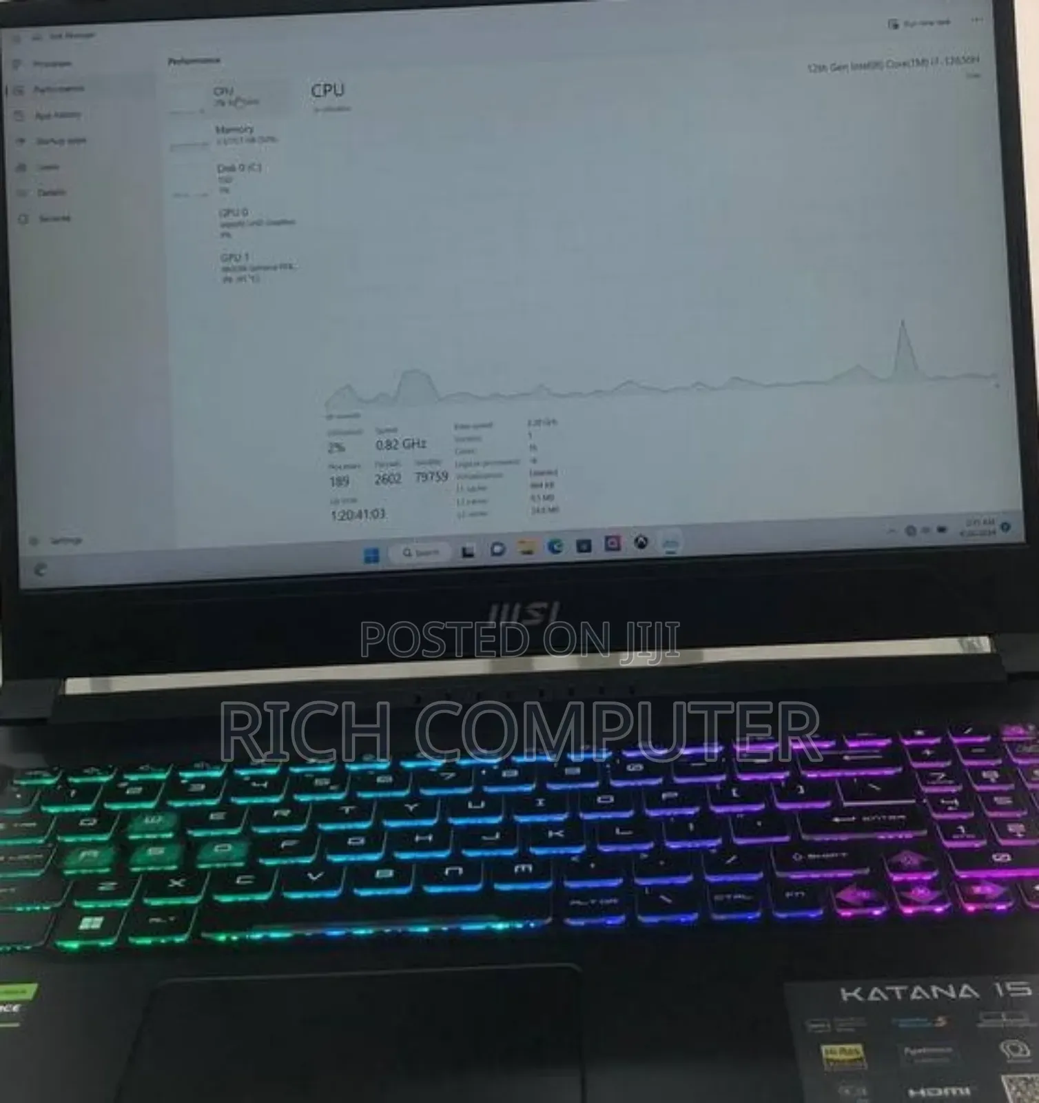 New Laptop MSI Cyborg 15 16GB Intel Core I7 SSD 512GB