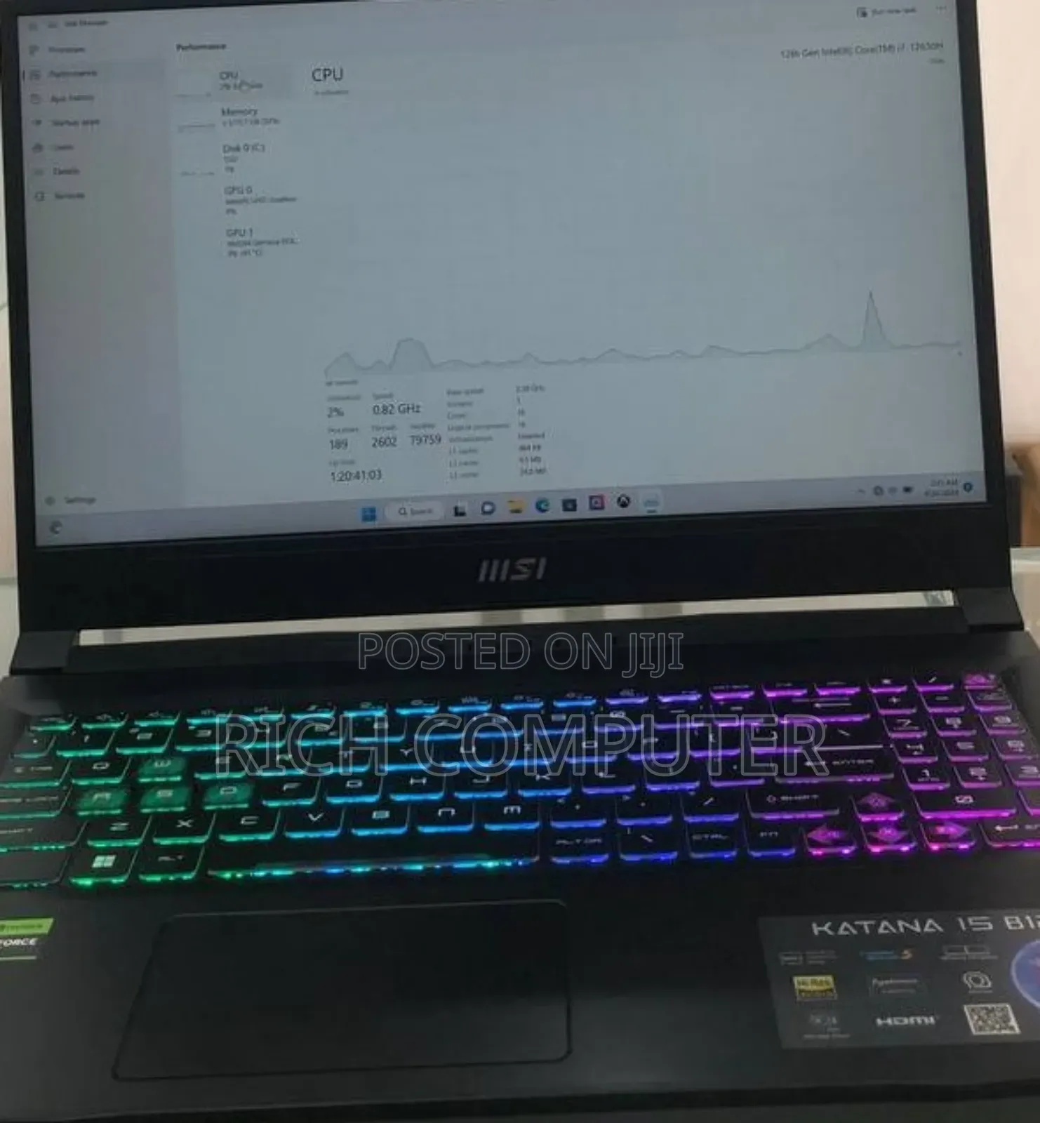 New Laptop MSI Cyborg 15 16GB Intel Core I7 SSD 512GB