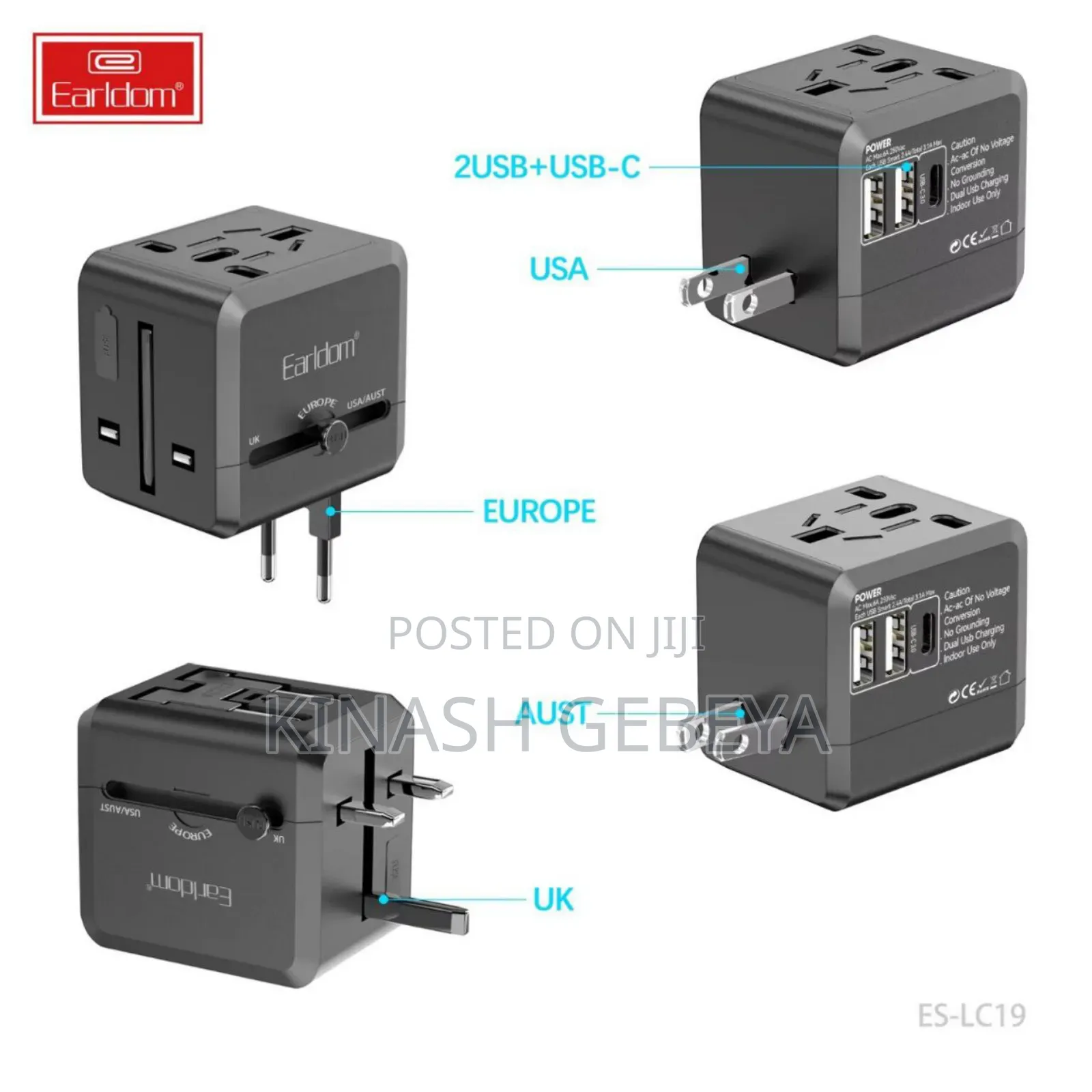 Universal Portable Travel Adapter(Multiple Ports)