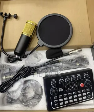 Professional Condenser Microphone With Sound Card