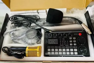 Photo - Professional Condenser Microphone With Sound Card