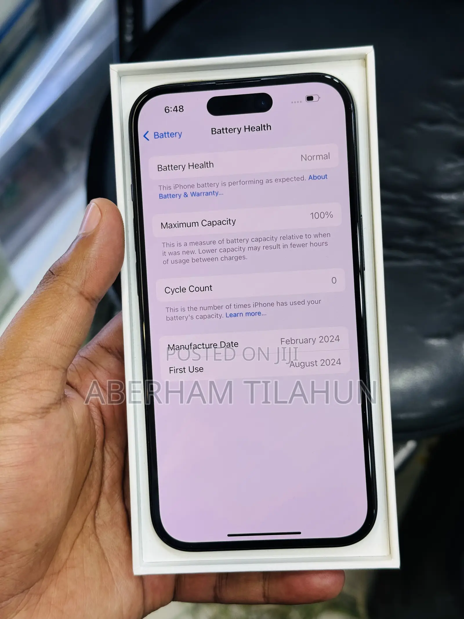 New Apple iPhone 15 256 GB Black