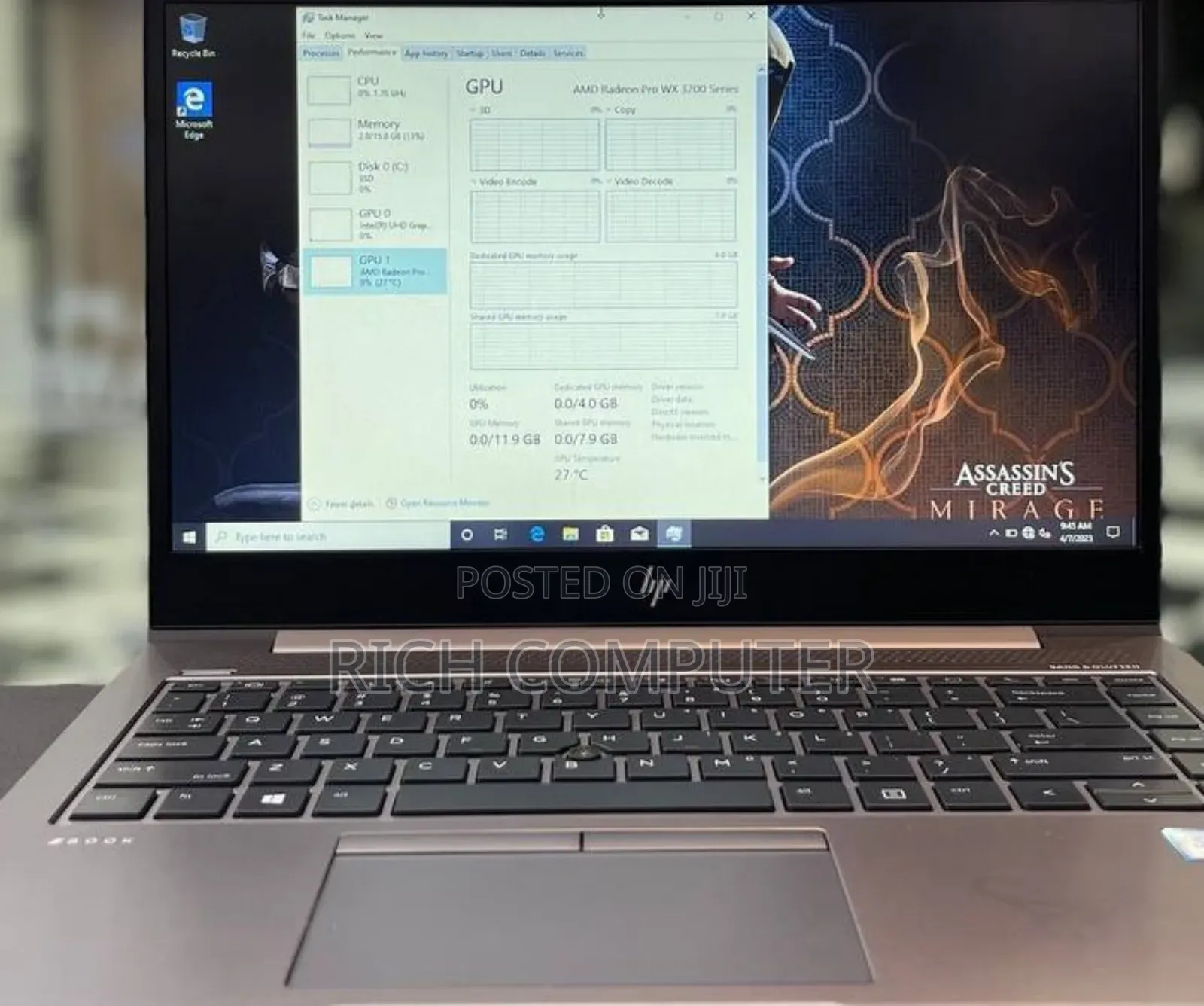 New Laptop HP ZBook 14 16GB Intel Core I7 SSD 512GB