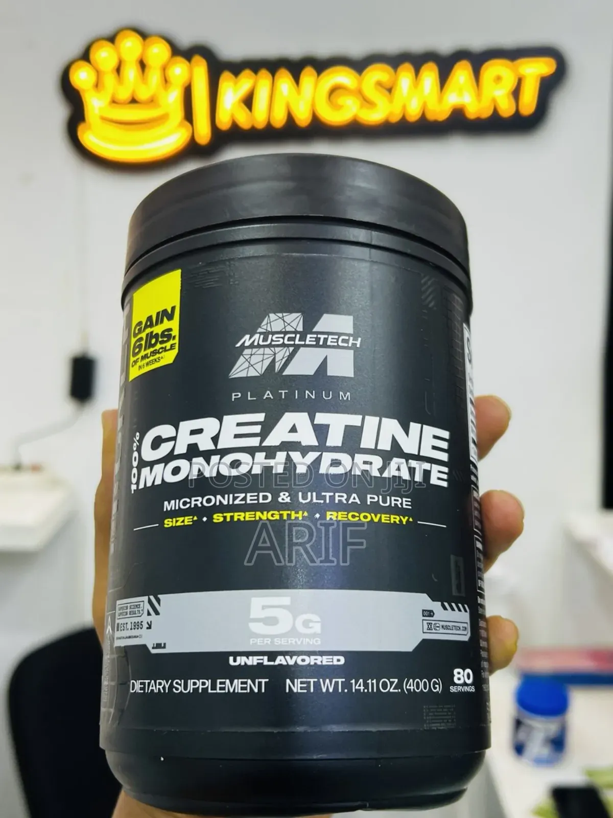 Muscletech Creatine Monohydrate Size Strength Recovery 400gm