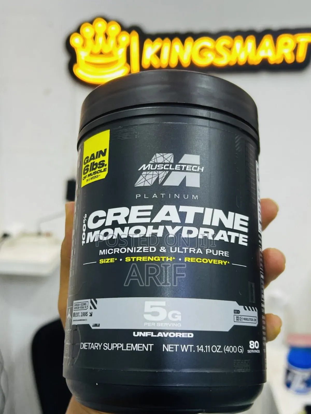 Mt 100%Platium Micronized Ultra Pure Creatine Monohydrate 400gm