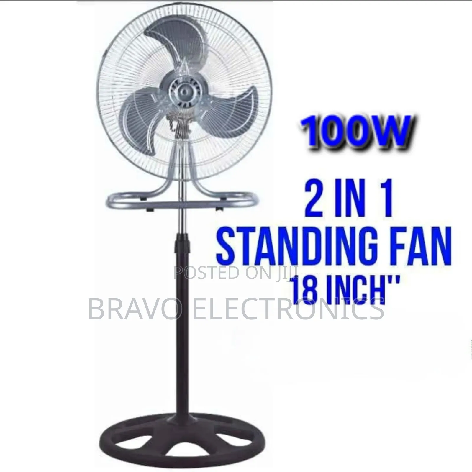  Crown Standing Fan 100w – Cool Power, Elegant Design! 