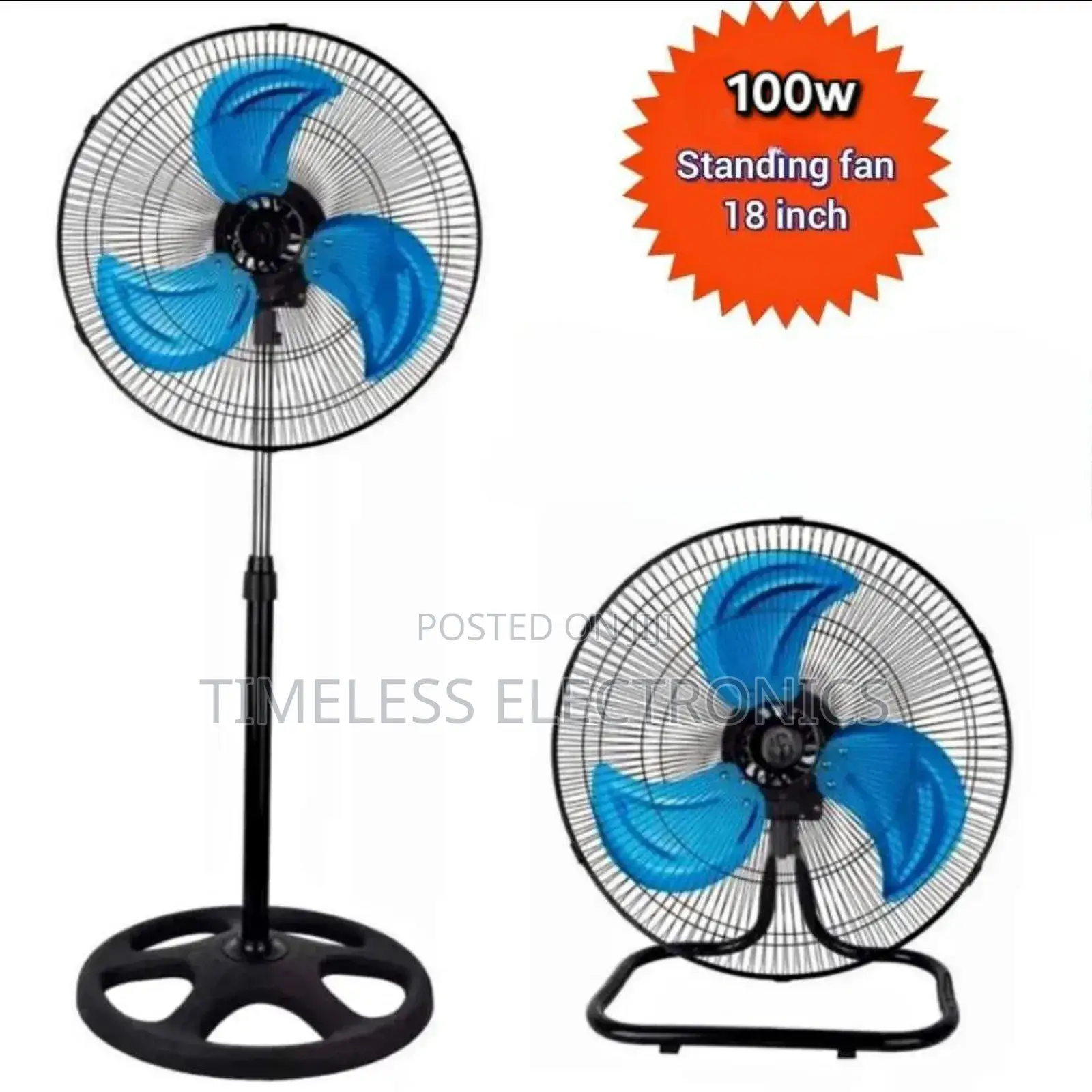 Crown 3-in-1 Standing Fan – 100w Powerful Cooling!
