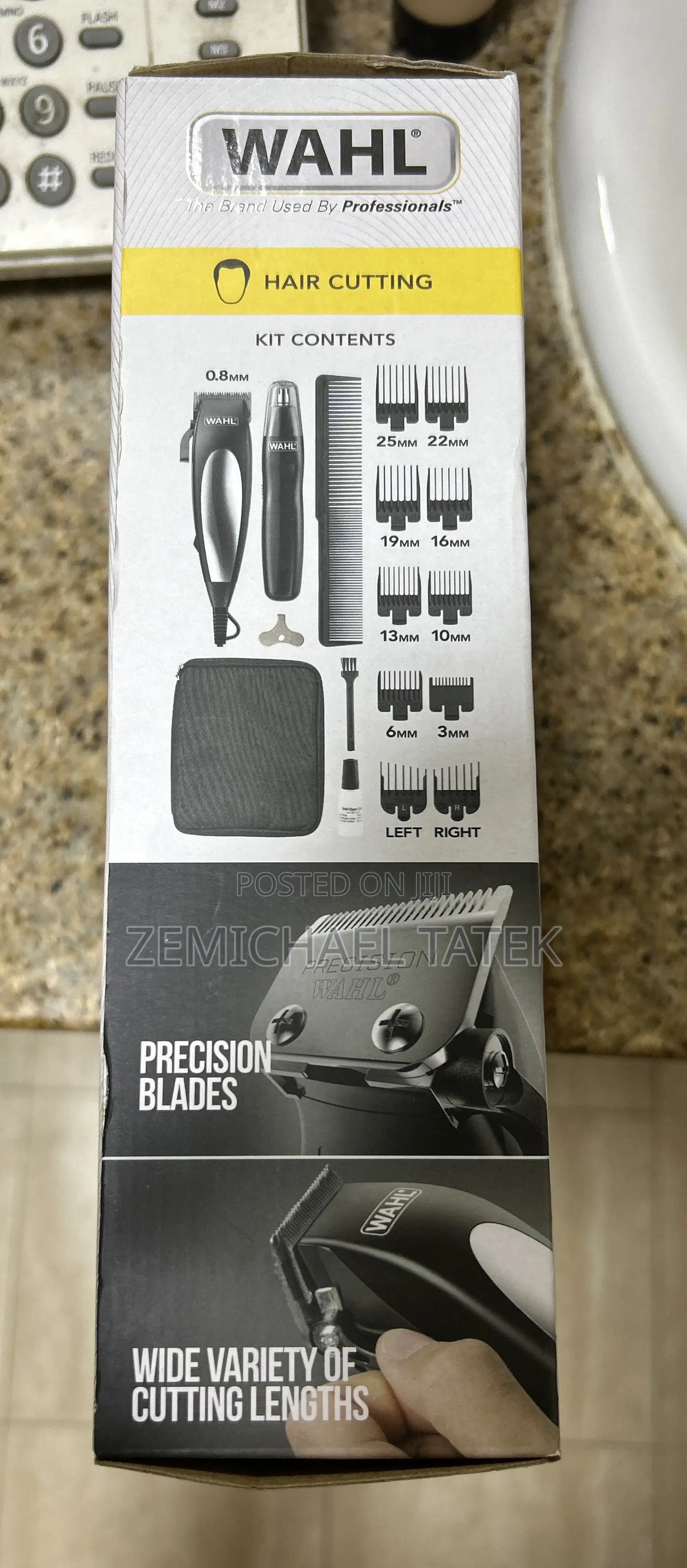 Wahl Hair Clipper With Nose Trimmer, Travel Case, Straight From London