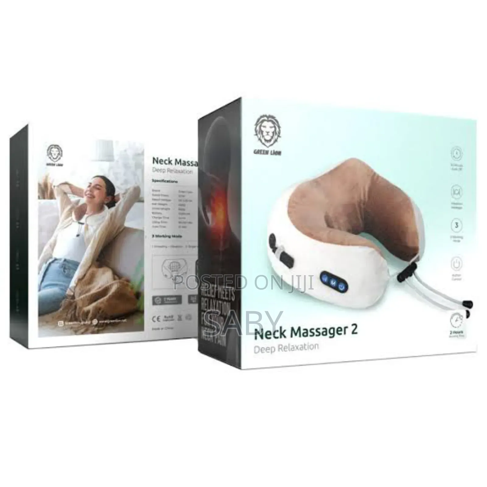 Green Lion Neck Pillow Massager